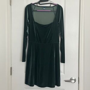 Fit & Flare Velvet Mini Dress